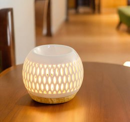Céramy Series Parfumebrænder – Trellis – Lakeret keramisk lysestage – Spredning af duftvoks, æteriske olier – Dekorativ gaveidé