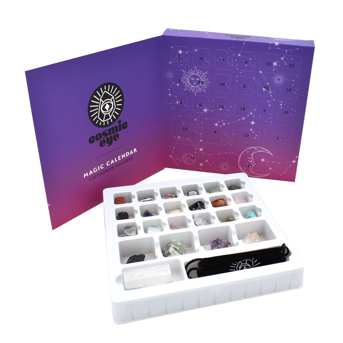 Calendario de Adviento de Navidad - Piedras Mágicas - Ojo Cósmico