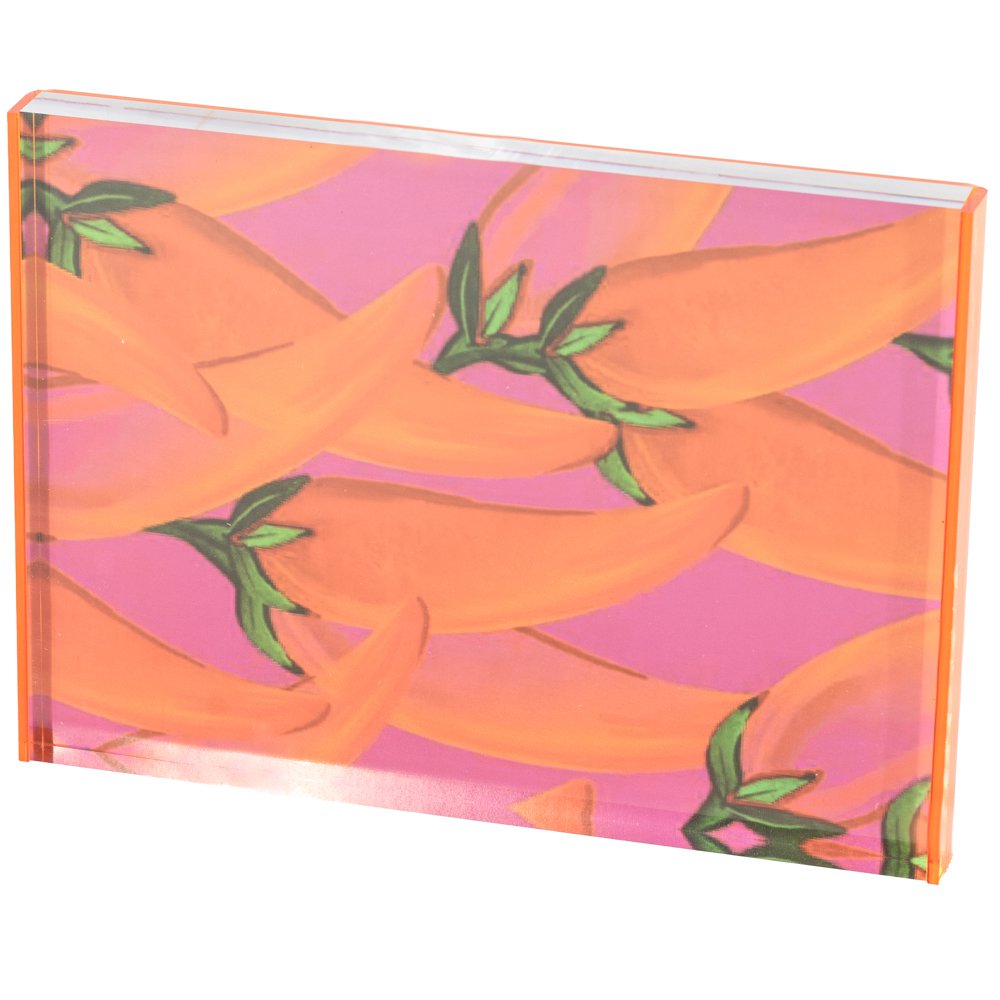 Photo frame Geo orange