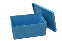 RE-Wood® Box stor med blåt låg