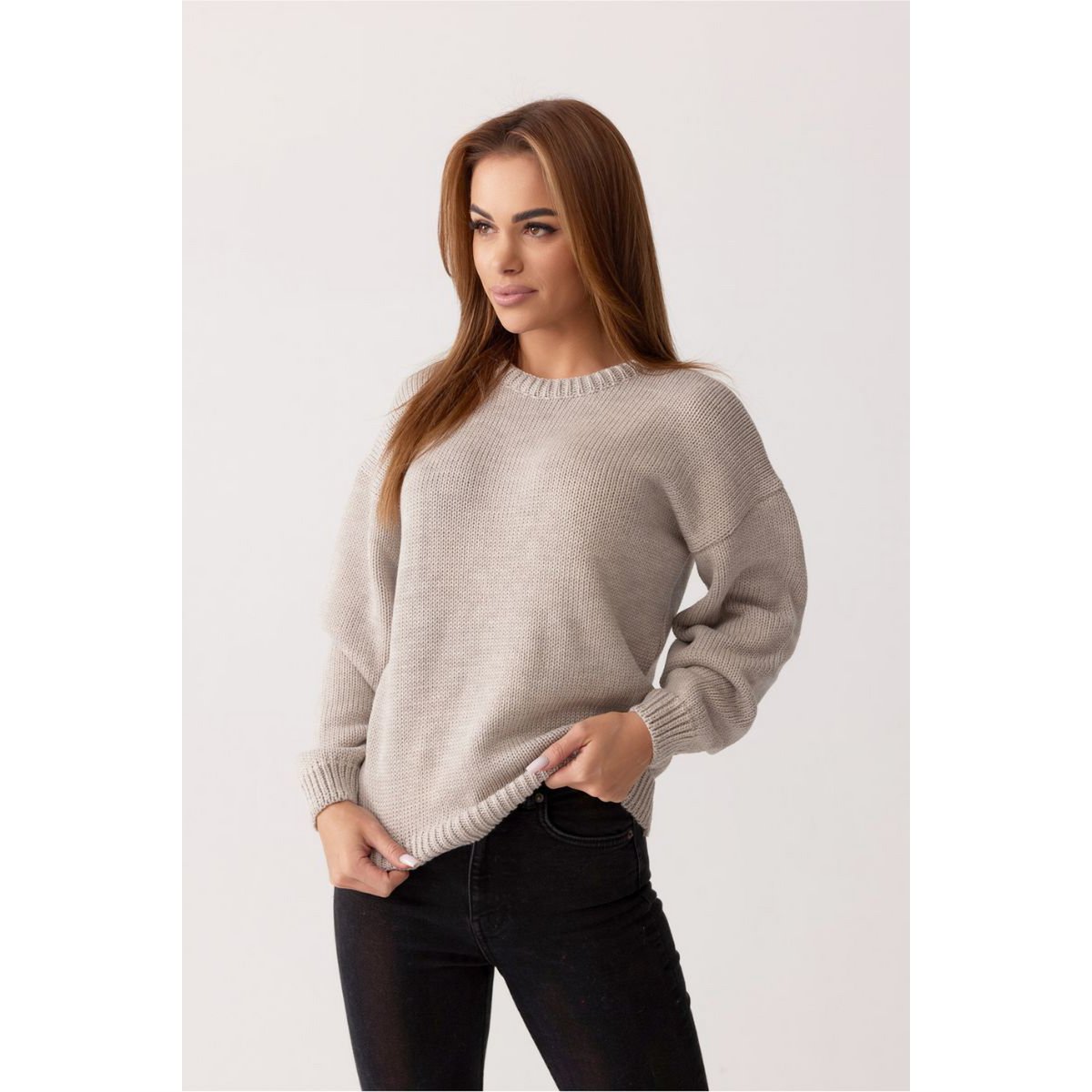 Maglia CHIARA – 100% lana merino – beige