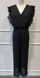 Plisseret jumpsuit kjole