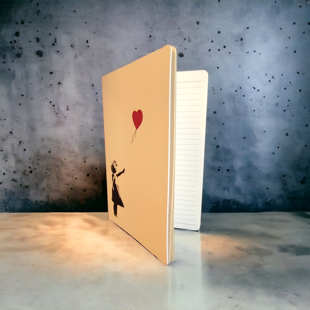 Banksy A5 Soft-Touch Notitieboekje - Meisje met rode ballon