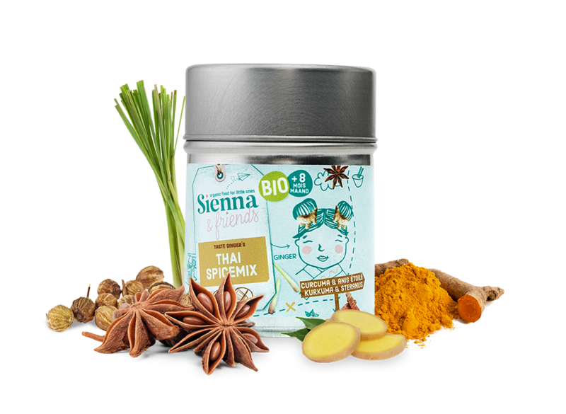 THAI KRYDDERIBLANDING - INGEN TILFØJET SALT - INGEN TILSÆTNING - FRA 8 MÅNEDER – 39G