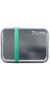 Pura lunchbox large + silicone band moss