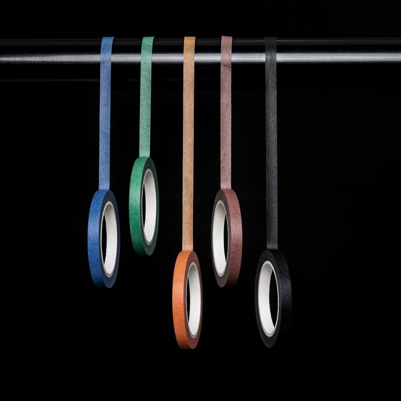 fascio di nastro washi sottile colorato primaverile