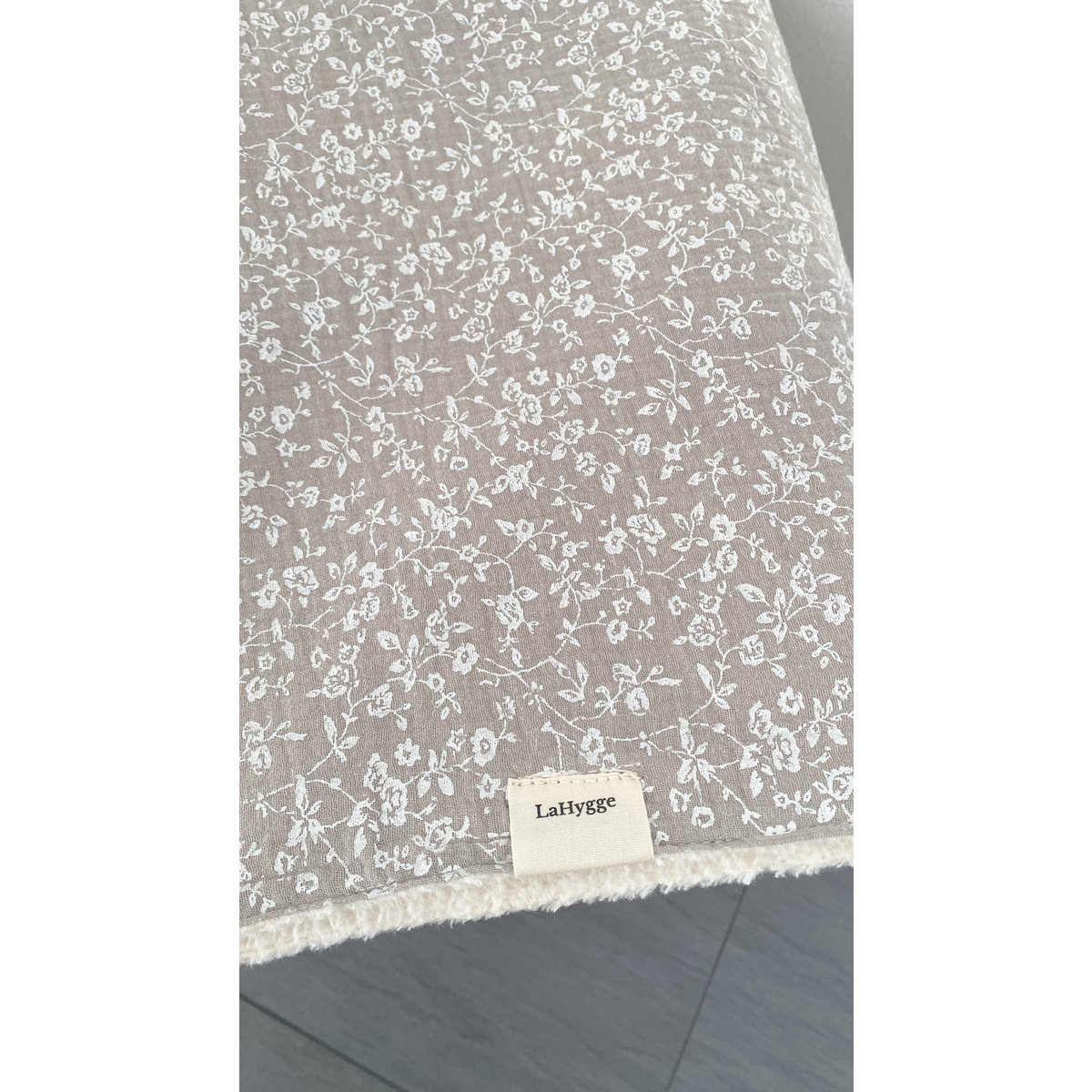 Baby Organic Plush Blanket Beige
