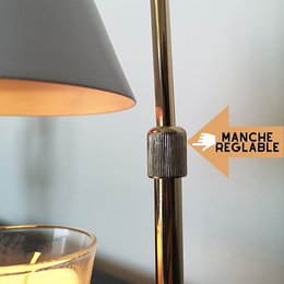 Zachte warmteverspreider - Candelia - elektrische brander voor geurkaars - geïntegreerde dimmer - decoratie en cadeau-idee
