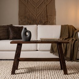 Factory wooden bench - 85x20x50 cm