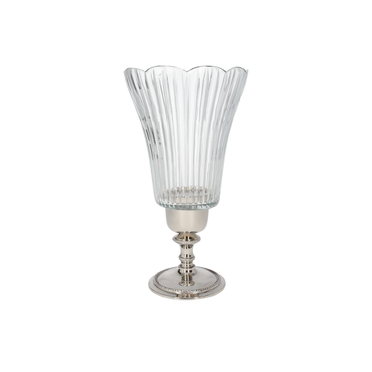 Crystal candle holder cup h 26x14 cm