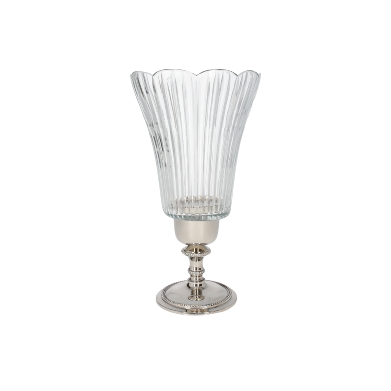 Crystal candle holder cup h 26x14 cm