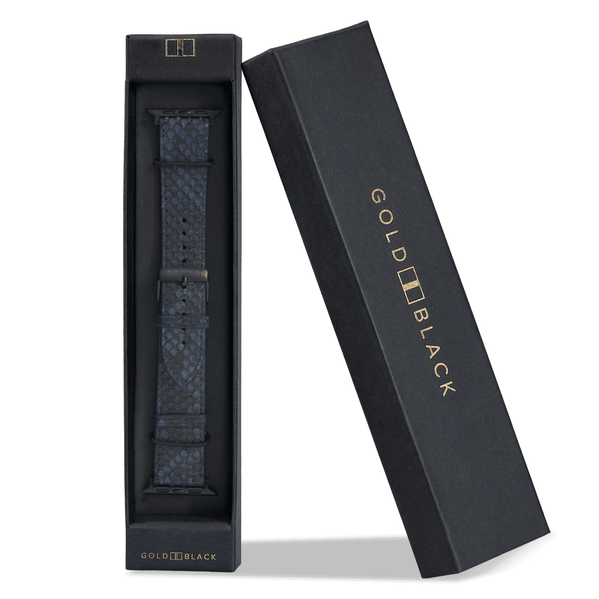 Apple Watch bracelet python navy blue (adapter black)