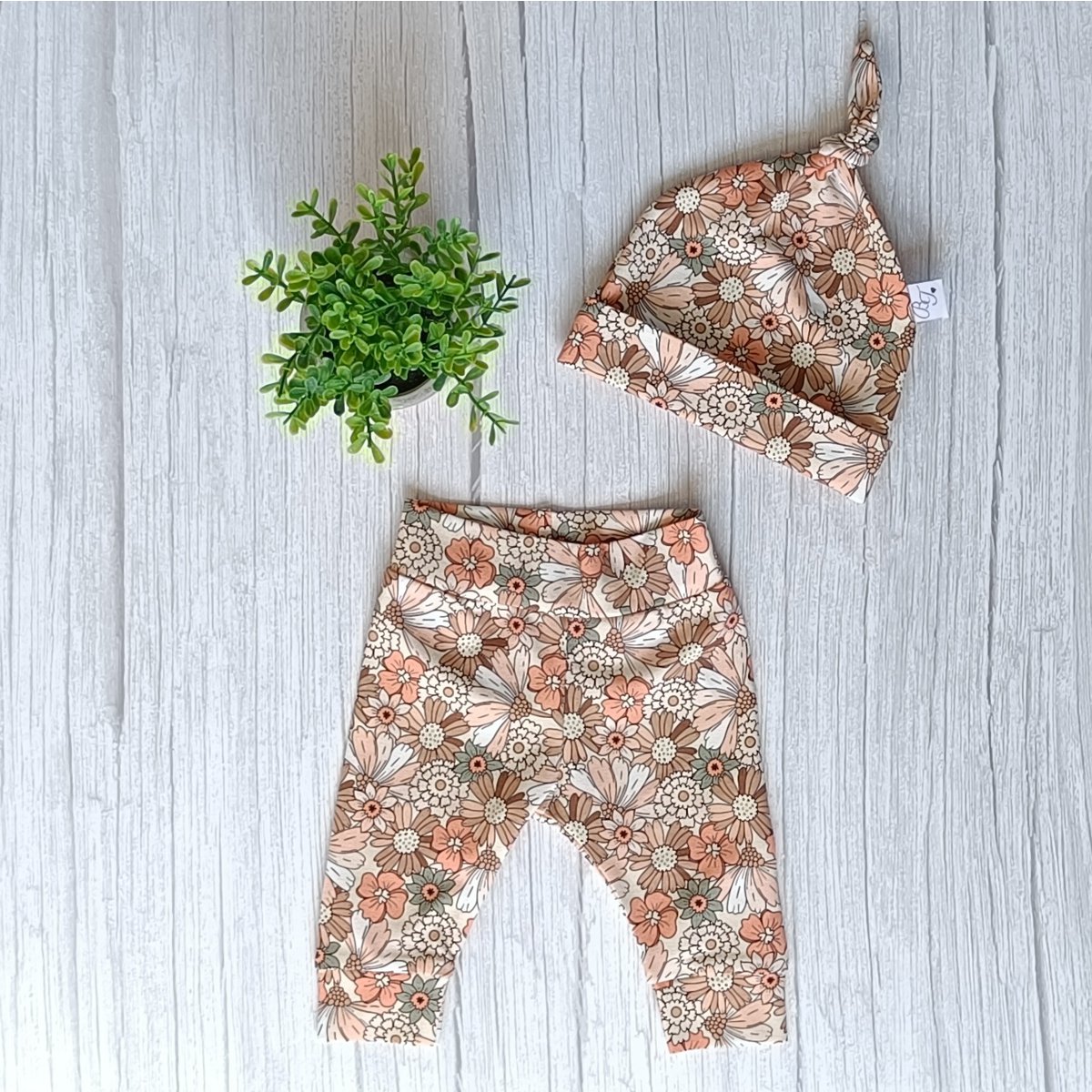 Cuffed Legging Cheerful Flower