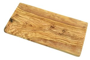 Square breakfast board 30 x 15 cm made of olive wood