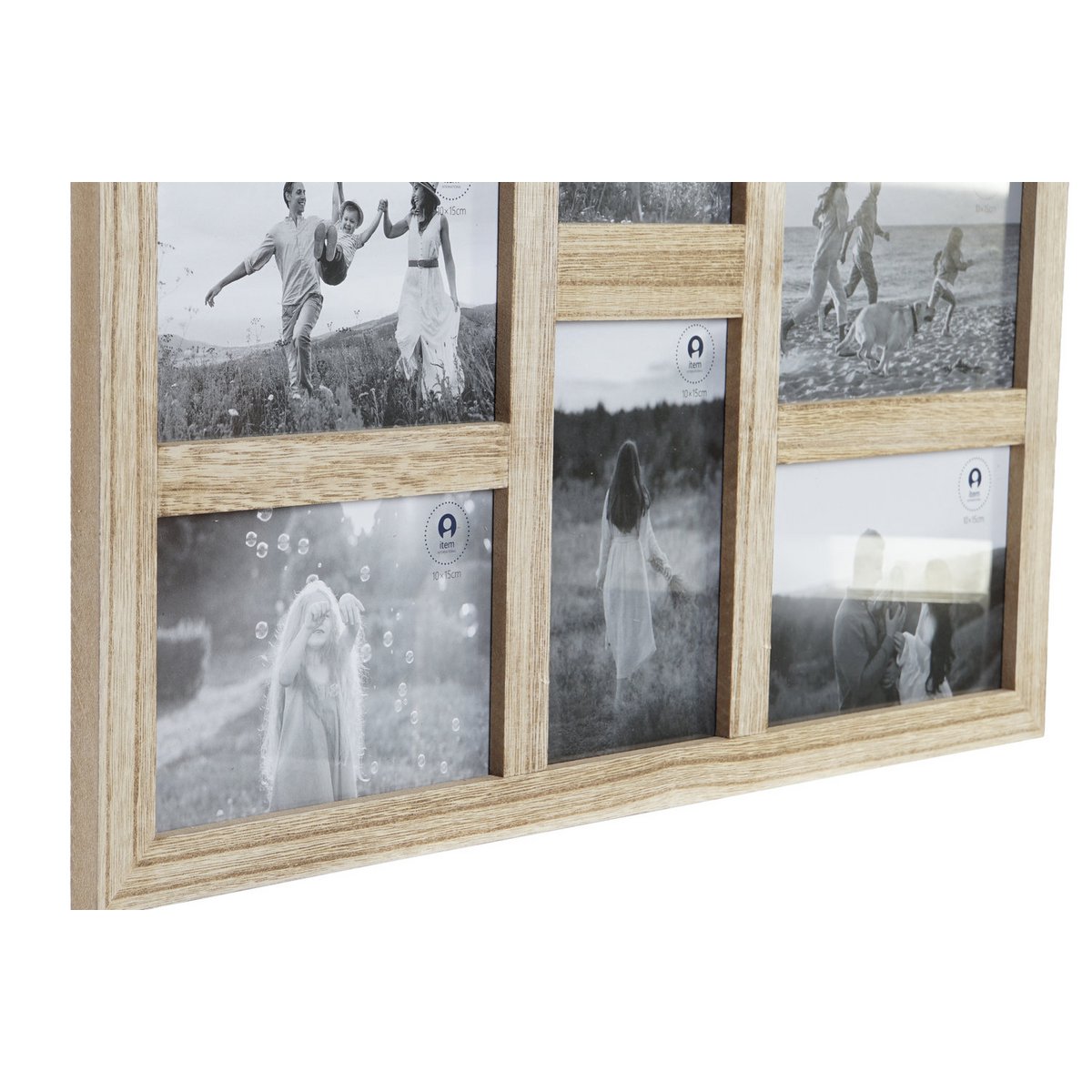 MULTI-PHOTO FRAME MDF GLASS 45X1,2X35 8 PHOTOS MF202383
