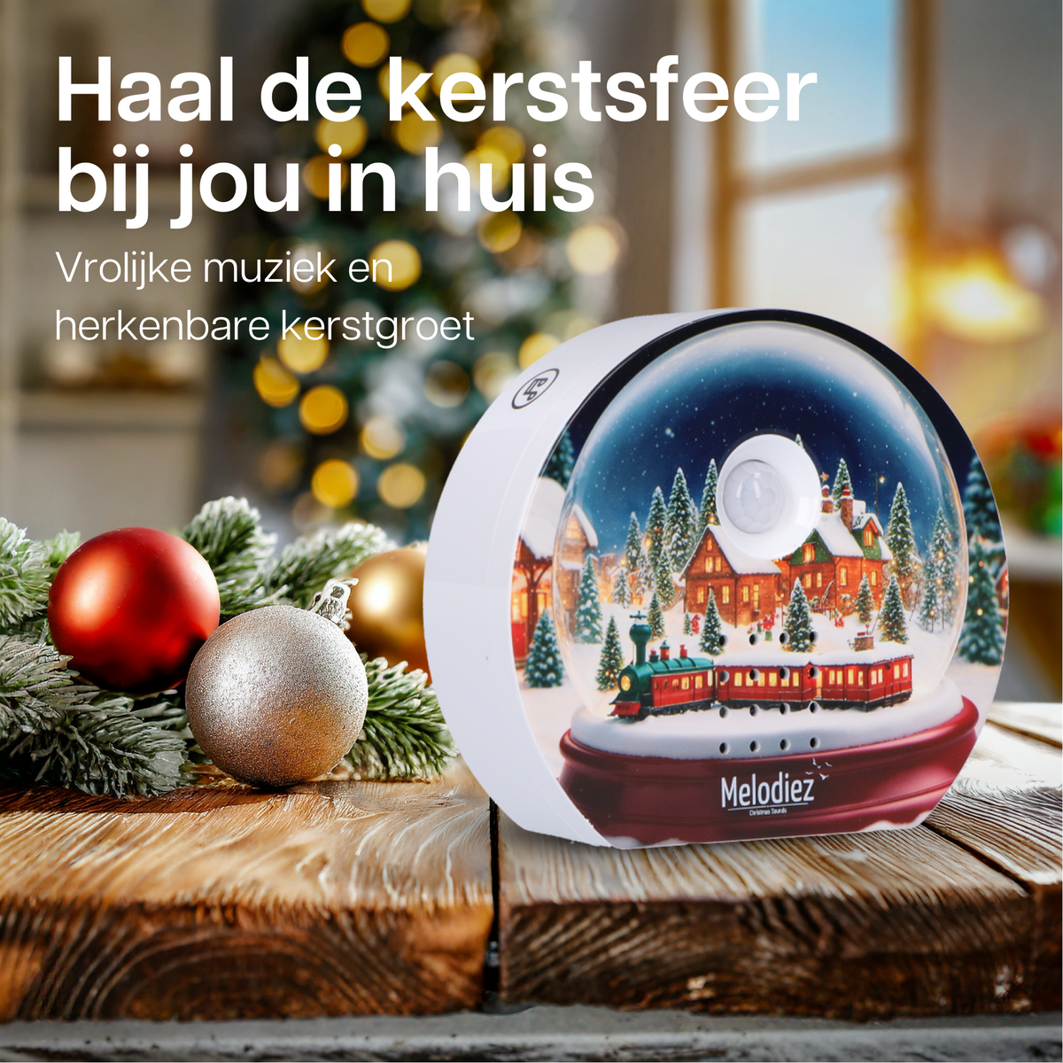 Melodiez Christmas noises with sensor - box incl. Batteries and 4 Christmas numbers and a greeting Santa