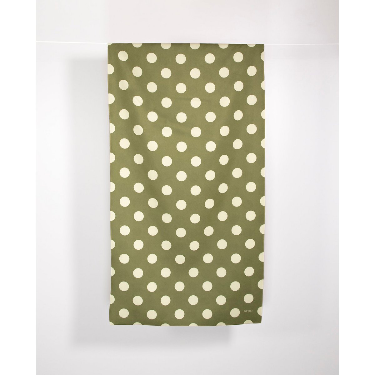 Towel Dots Olive Green