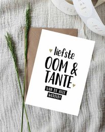 Ansichtkaart || liefste oom & tante