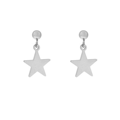 Stud earrings with charm star