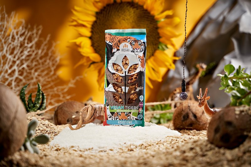 Vegan Tigers - Biscotti di farina d'avena BIO con brandelli di cocco 120g