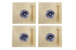 SUSHI SET 16 BAMBU GRES 14,5X14,5X31 AZUL PC194060