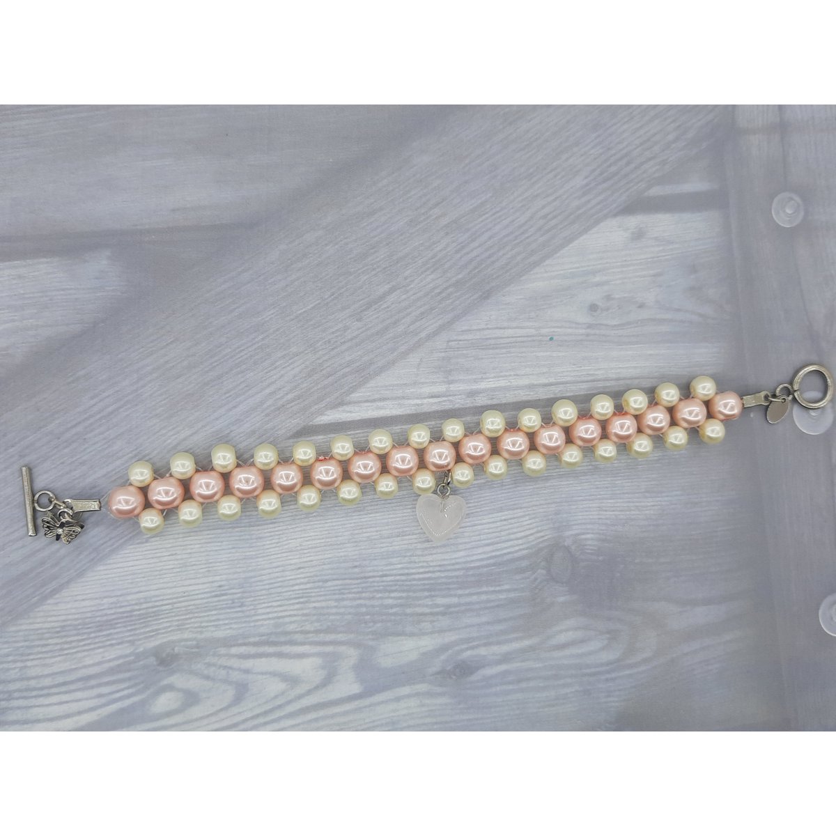 %2351 Pearl crystal bracelet