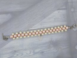 %2351 Pearl crystal bracelet