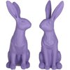 Poly Hase Robby, 2 motieven, H14,5/14cm, helllila
