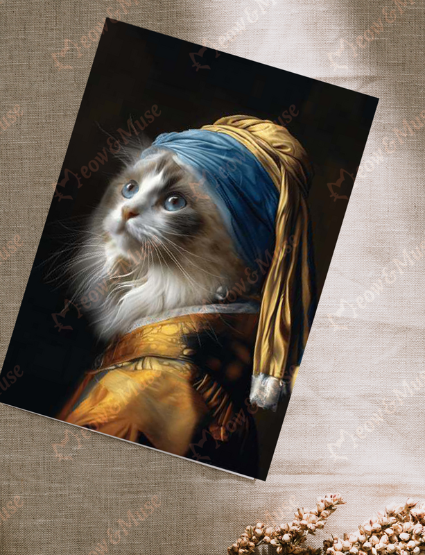 Postkarte 'Vermeer Cat Ragdoll'
