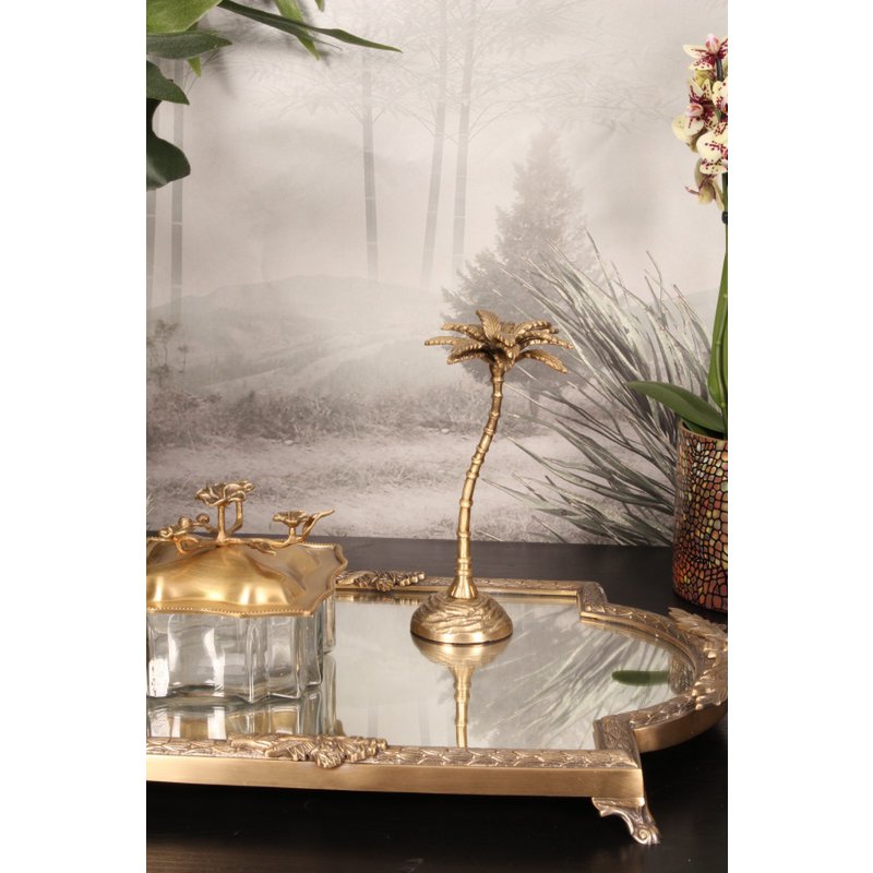 Deco Palmboom messing 23,5 cm
