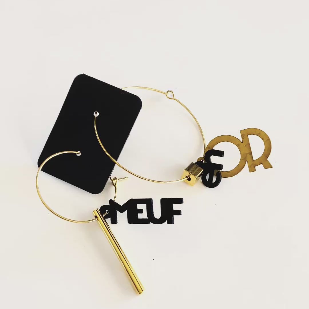 Gold Girl - Mensed oorbellen