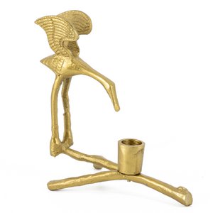 Kerzenhalter Vogel gold
