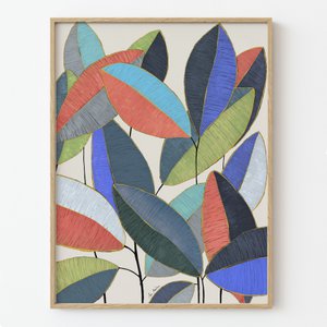 Ficus Blätter Kunstdruck