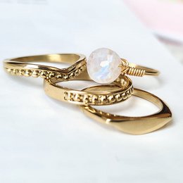 Anello Pietra di Luna Oro - Beauty Story
