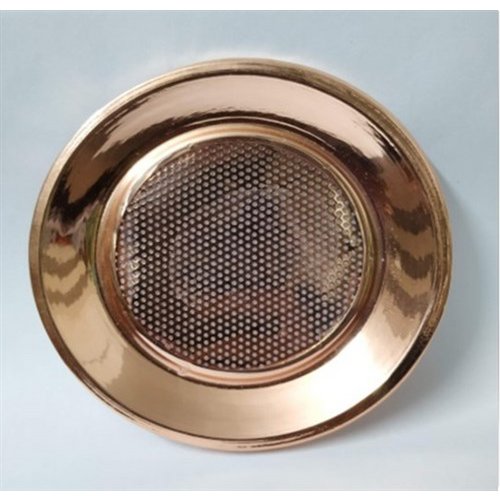 COUVERCLE EN LAITON AVEC FILET FINITION CUIVRE 11,5 cm