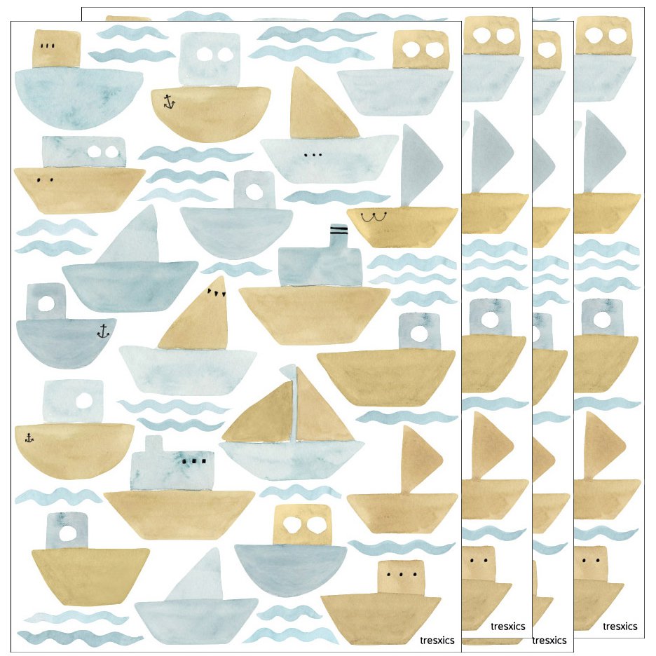 Blue (4 sheets)