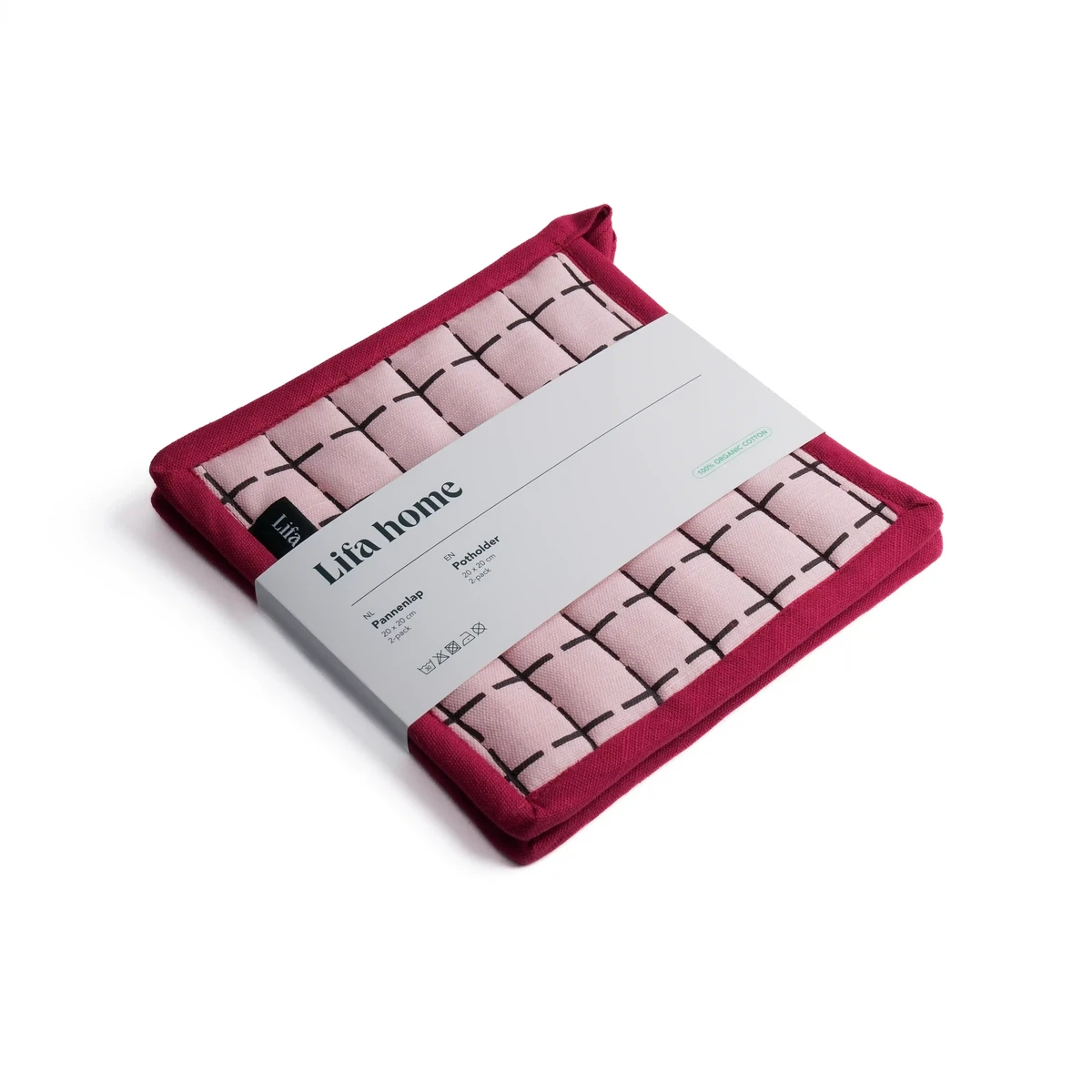 Juego de agarraderas Vivid Pink Borgoña - juego de 2