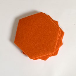 Felt Coasters - Hexagon - set of 4