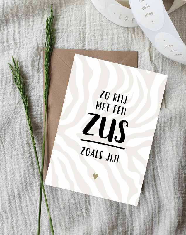 Postkarte || glücklich, eine Schwester wie dich zu haben