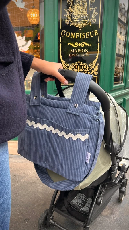 Poussette / Sacs à langer Océan en coton Blanc