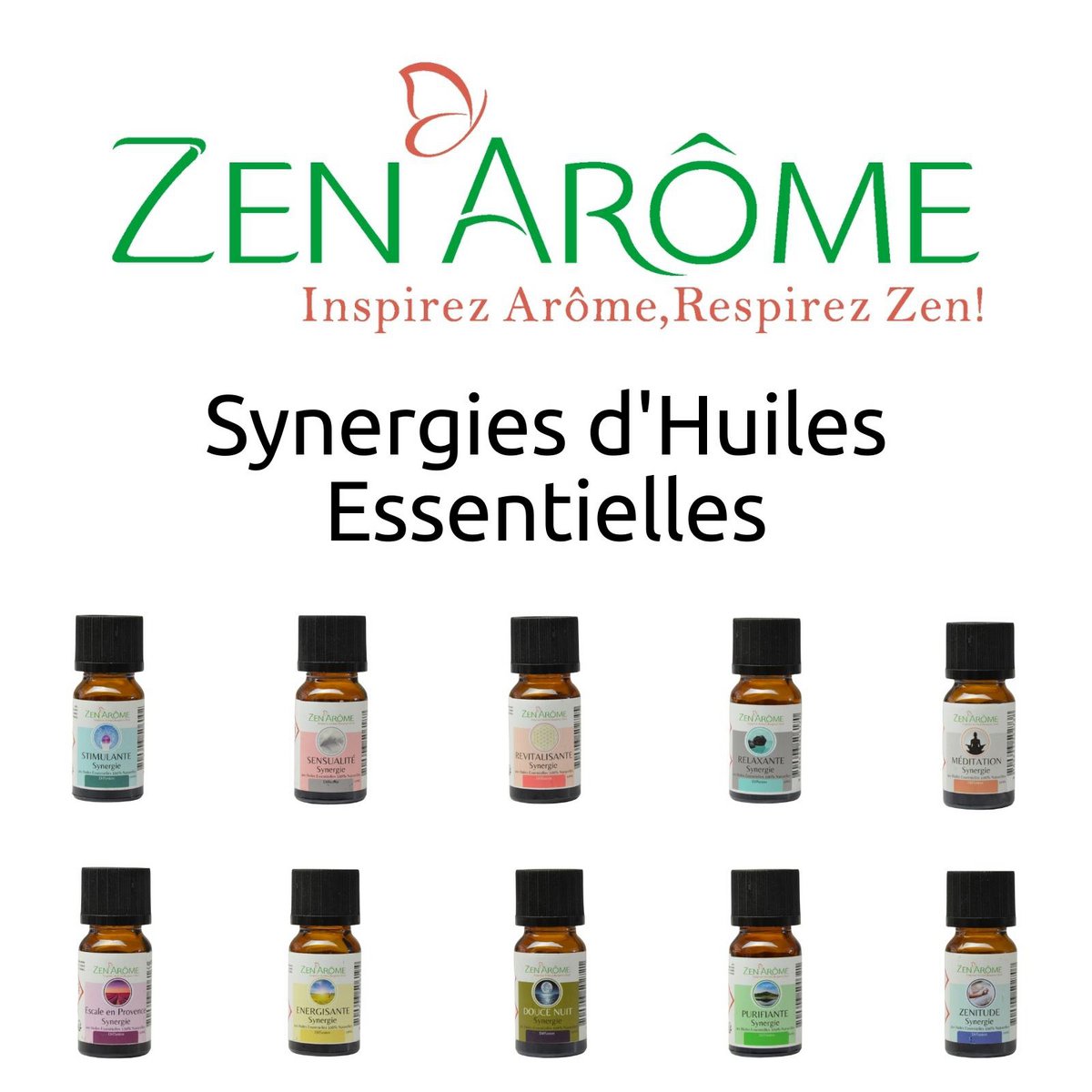 Juego de 10 sinergias de aceites esenciales con 1 bolsa de almacenamiento gratuita