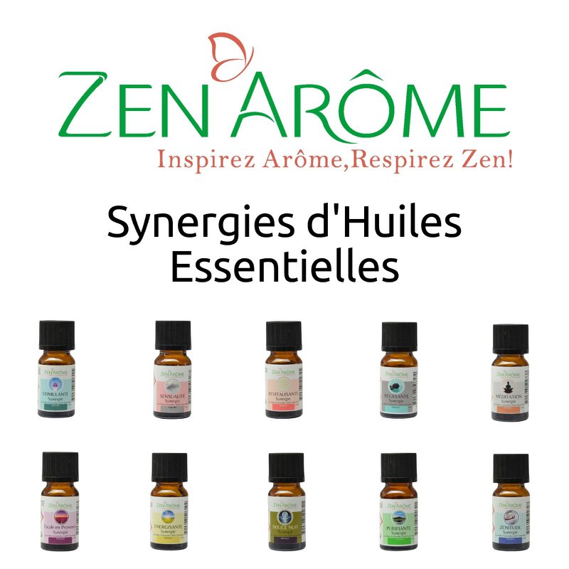 Juego de 10 sinergias de aceites esenciales con 1 bolsa de almacenamiento gratuita