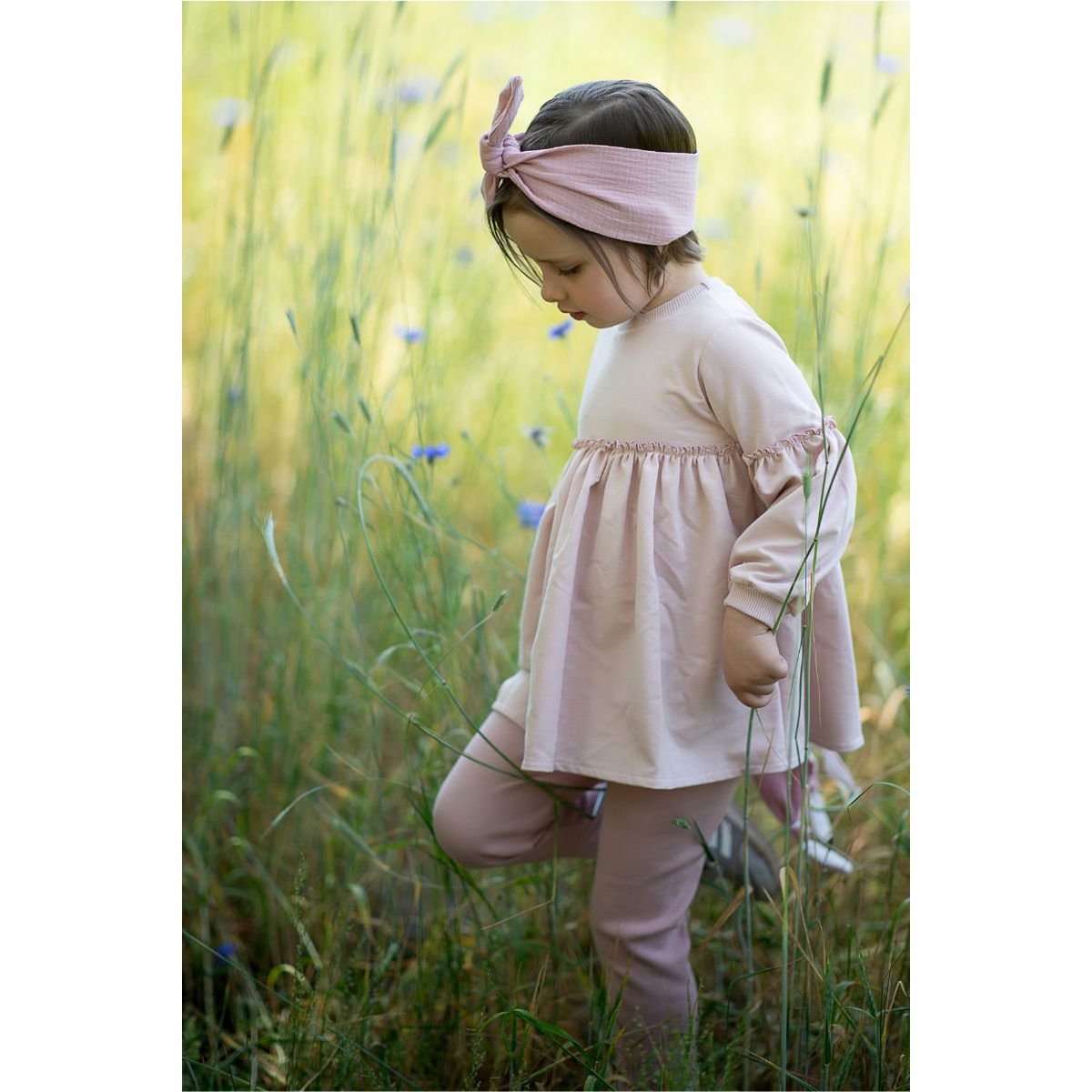 LEILA PINK leggings for girls