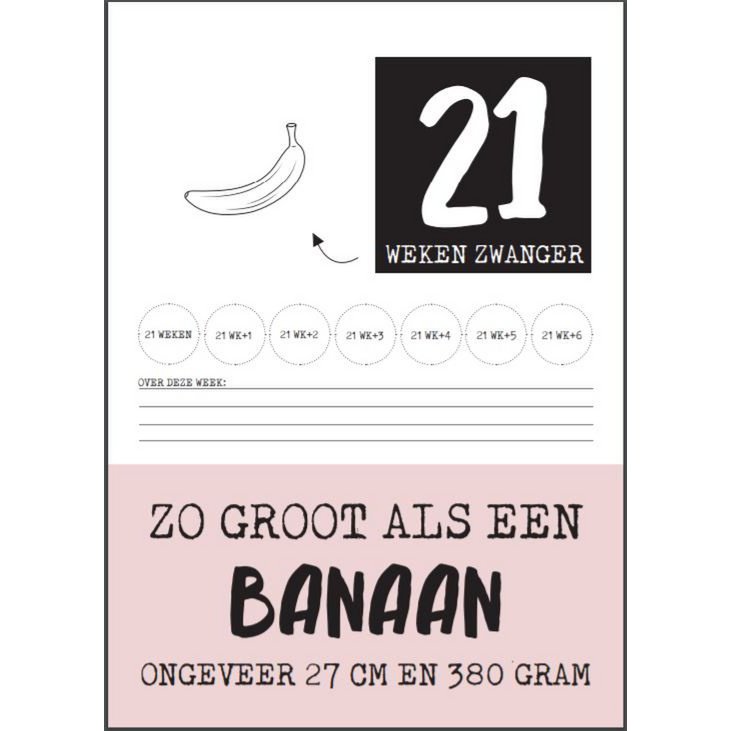 Aftelkalender zwangerschap