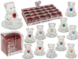 Glass Bear with Heart,