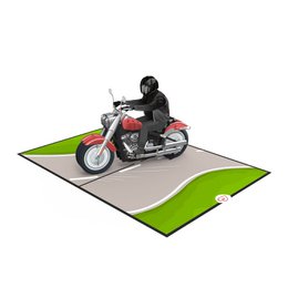 Pop-upkaart voor motorfietsen