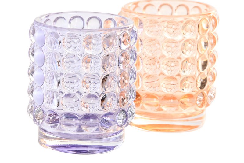 GLAS LYSEHOLDER 7X7X8 2 ASSORTERET. PV203309