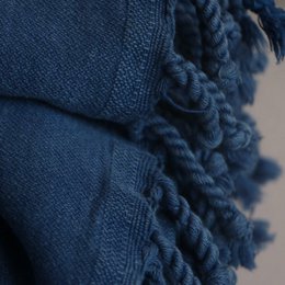 Asciugamano turco lavaggio in pietra - blu