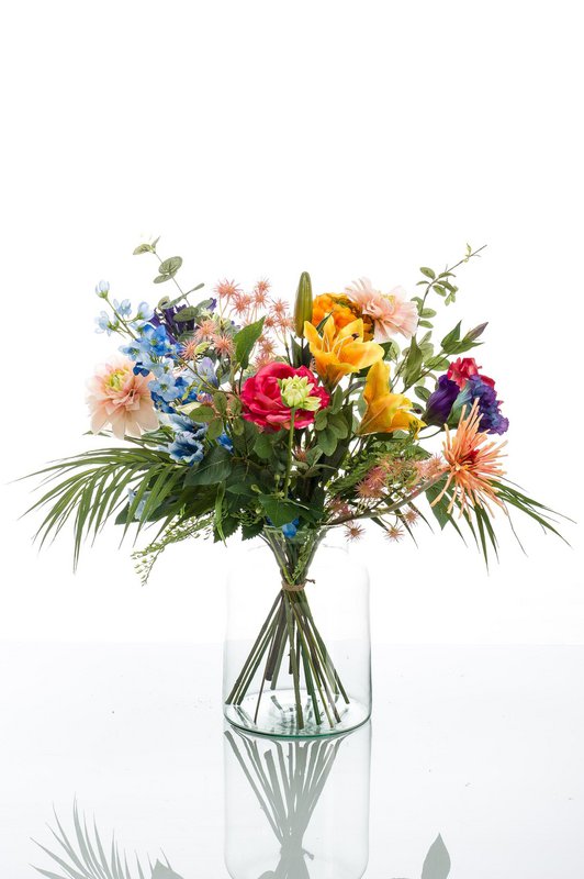 Kunstige blomster - buket M - temmelig kraftfuld - 67 cm
