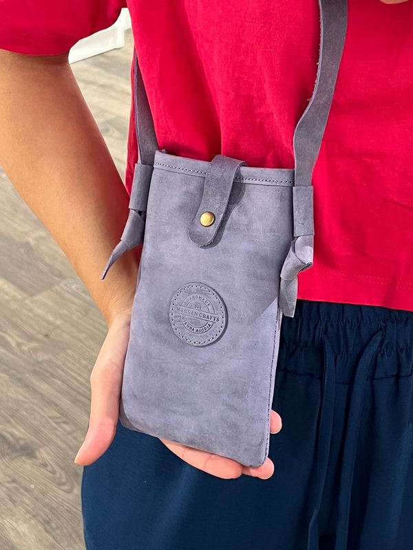 Handytasche aus echtem Leder – Umhängetasche